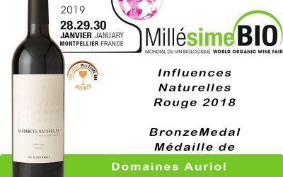 CHALLENGE MILLESIME BIO 2019 : TINA ROUGE EN OR ET INFLUENCES NATURELLES EN BRONZE